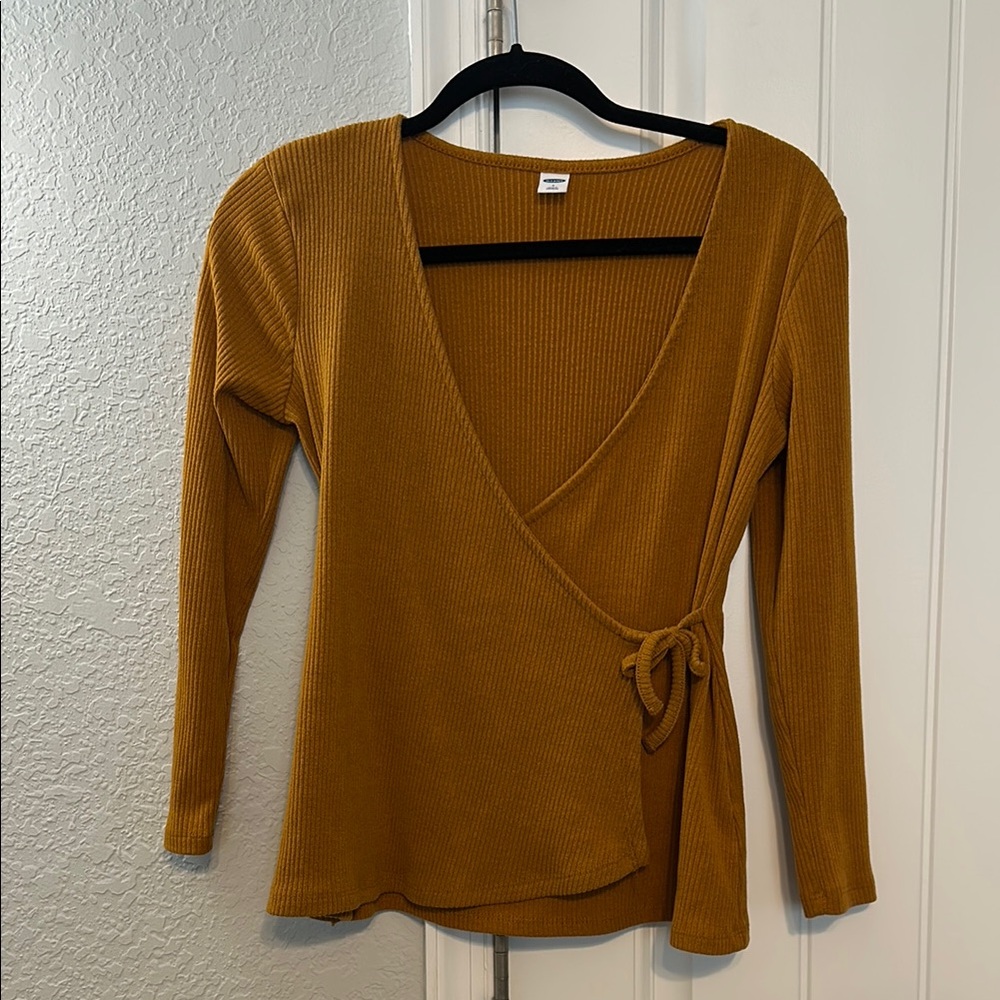 Old Navy Women's Golden Wrap Blouse